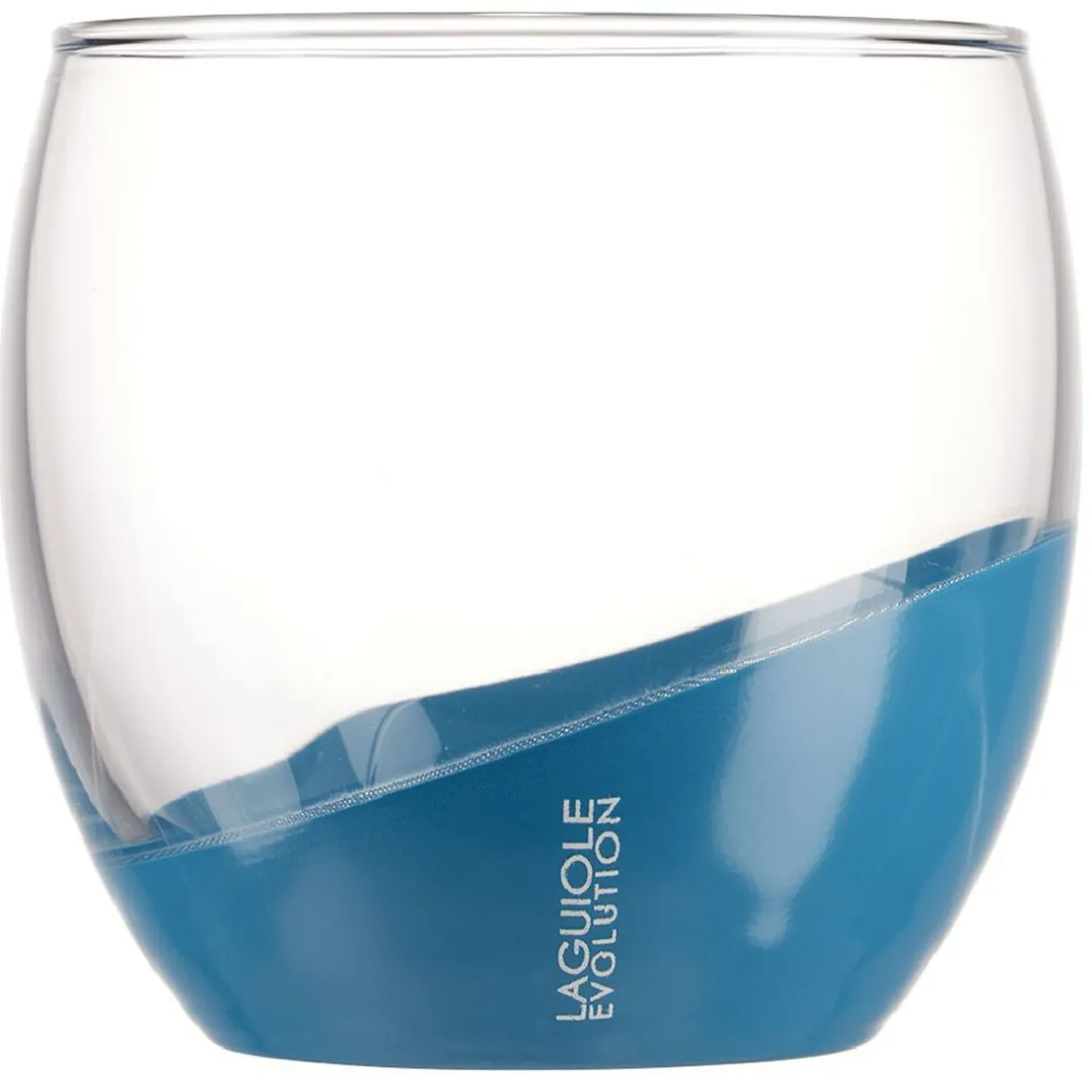 Verre Laguiole Evolution petit modèle transarent et bleu 34,5 cl^Gifi