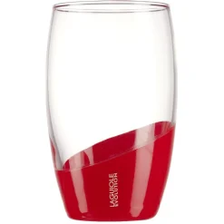 Verre Laguiole Evolution grand modèle transparent et rouge 36,5 cl^Gifi Clearance