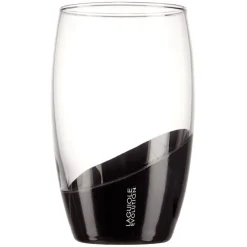 Verre Laguiole Evolution grand modèle transparent et noir 36,5 cl^Gifi Outlet