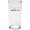Verre tubo avec inscription Pastis apéritif anisé 25cl^Gifi Discount