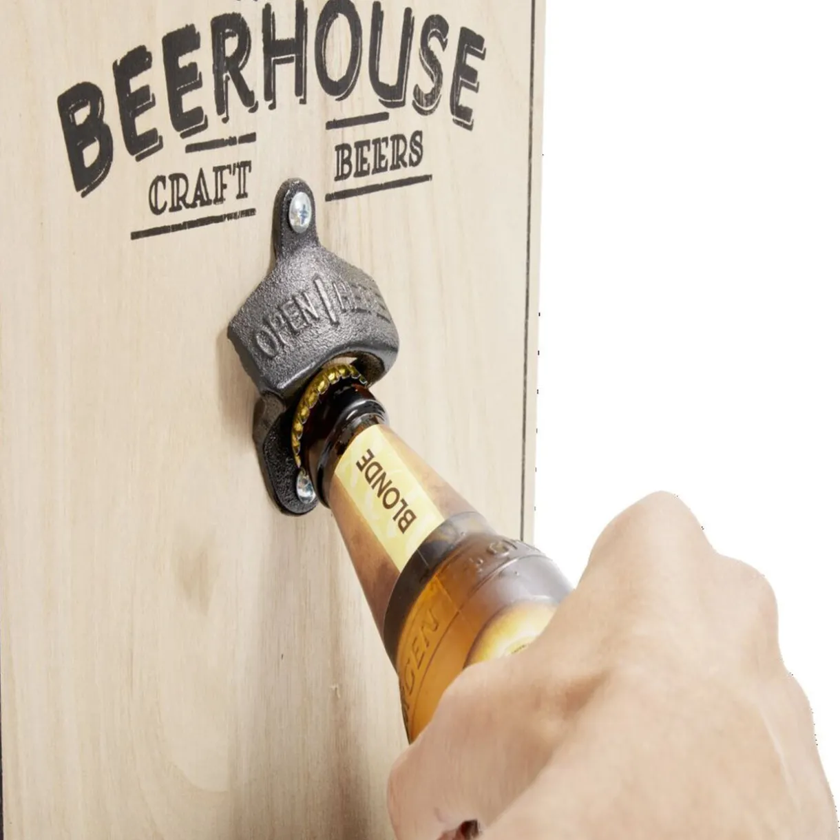 Verres à bière 50cl x2 avec support décapsuleur et 2 sous verres^Gifi Outlet