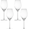 Verres à vin transparents 45 cl x4^Gifi Online