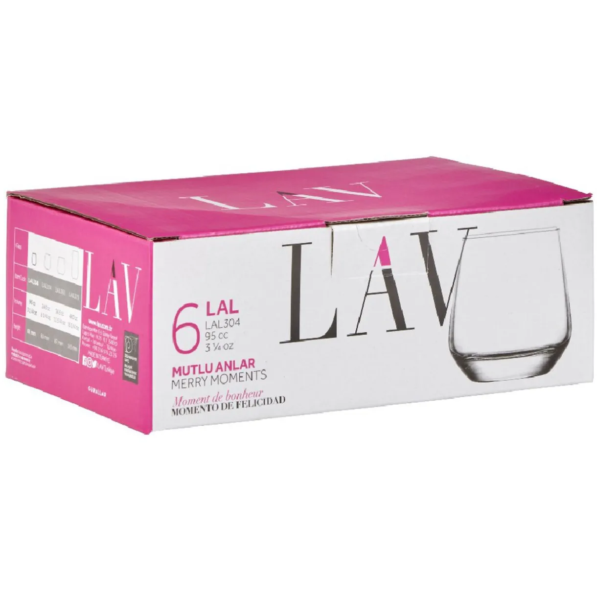 Verrine LAV en verre transparent 9,5 cl x6^Gifi Hot