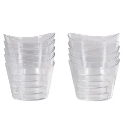 Verrine ovale en plastique réutilisable x10^Gifi