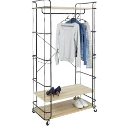 Rangement|Gifi Vestiaire portant range chaussures noir et beige