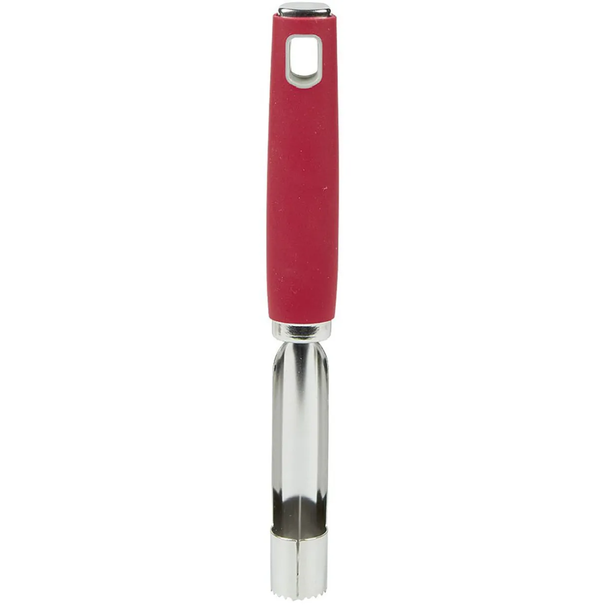 Vide pomme inox avec manche en polypropylène rouge^Gifi Hot