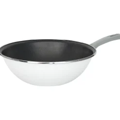 Wok acier émaillé noir et blanc Ø28cm^Gifi Best
